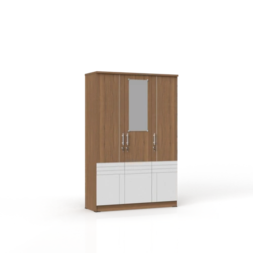LP Latte - Lemari Pakaian Modern Minimalis Motif Kayu