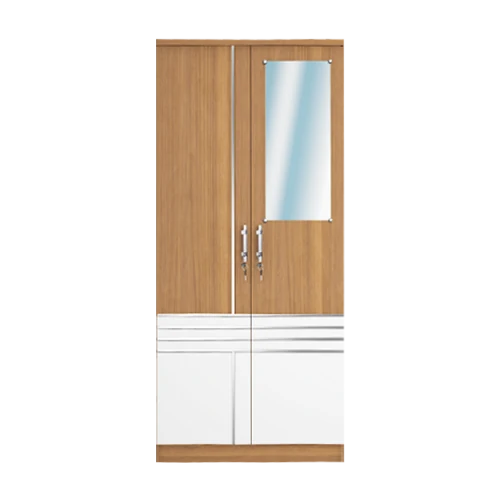 LP Latte - Lemari Pakaian Modern Minimalis Motif Kayu