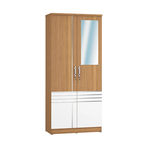 LP Latte - Lemari Pakaian Modern Minimalis Motif Kayu