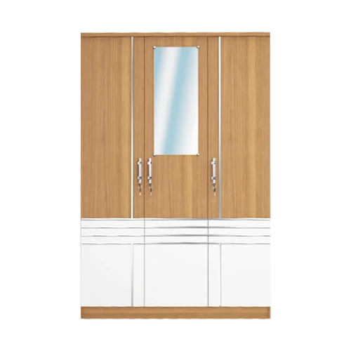 LP Latte - Lemari Pakaian Modern Minimalis Motif Kayu