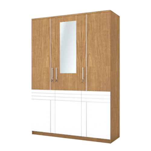 LP Latte - Lemari Pakaian Modern Minimalis Motif Kayu