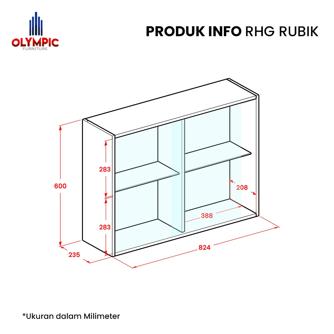 RHG Rubik - Rak Hias Gantung - Rak Serbaguna gallery 1