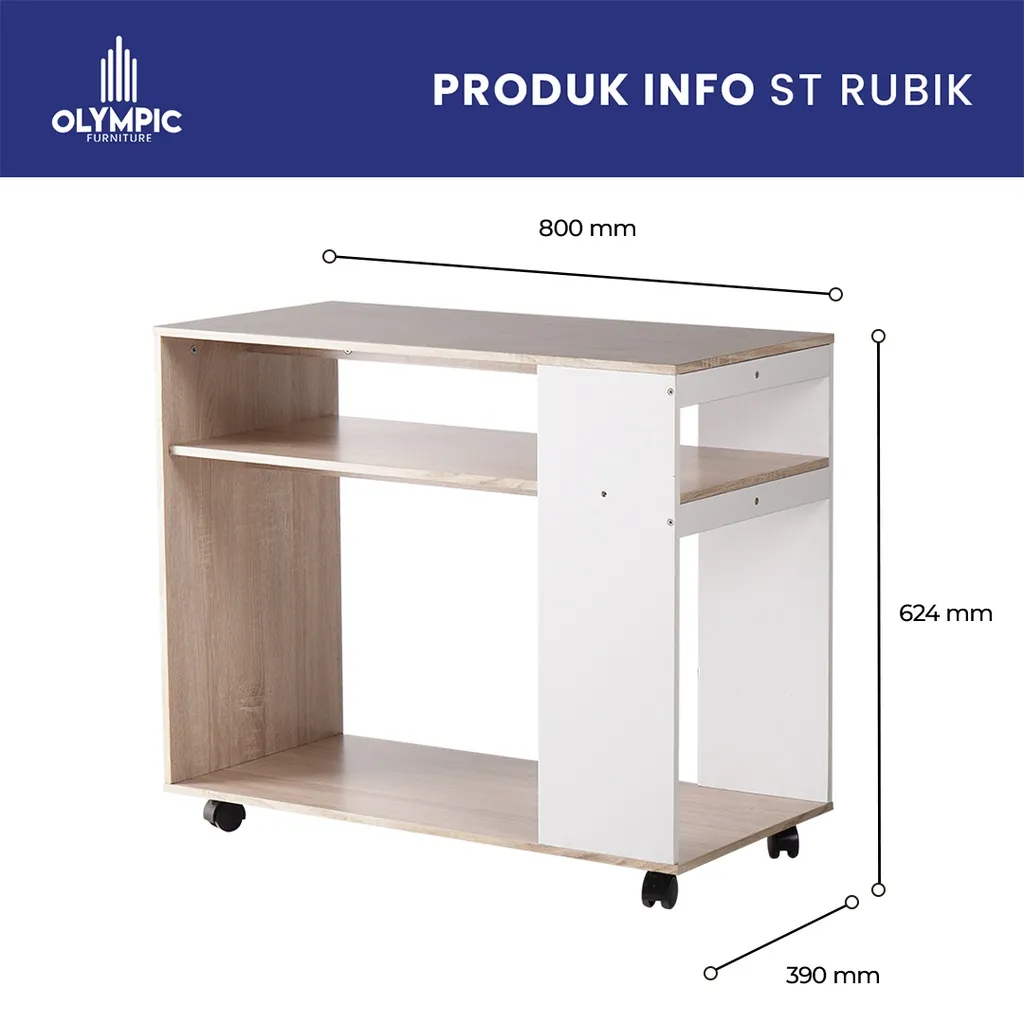 ST Rubik - Meja Samping - Meja Troley gallery 2