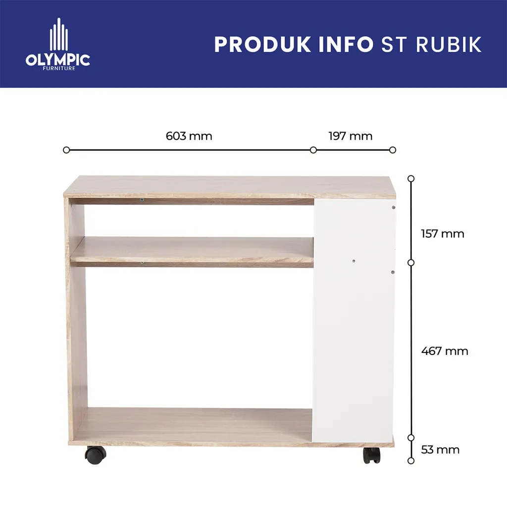 ST Rubik - Meja Samping - Meja Troley gallery 1