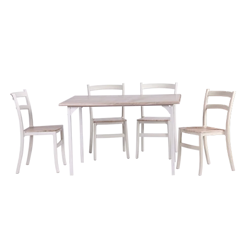 DTM Simpsons - Meja Makan Dining Table 1 Set Kursi 4pcs