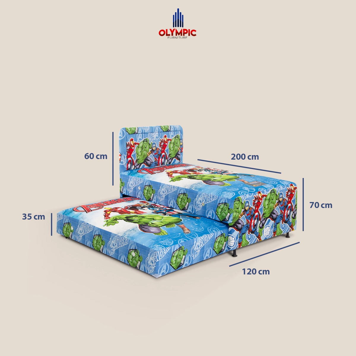 Springbed Set Twinbed 120 Karakter