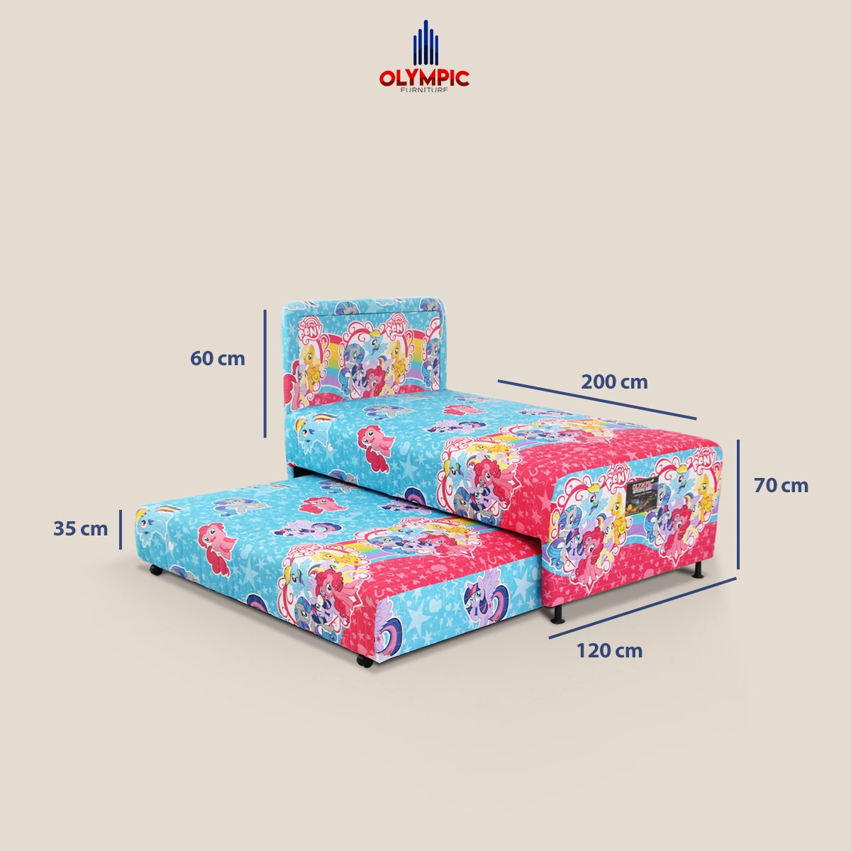 Springbed Set Twinbed 120 Karakter