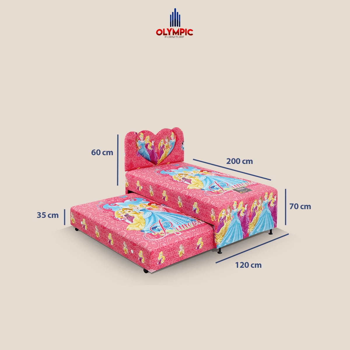 Springbed Set Twinbed 120 Karakter