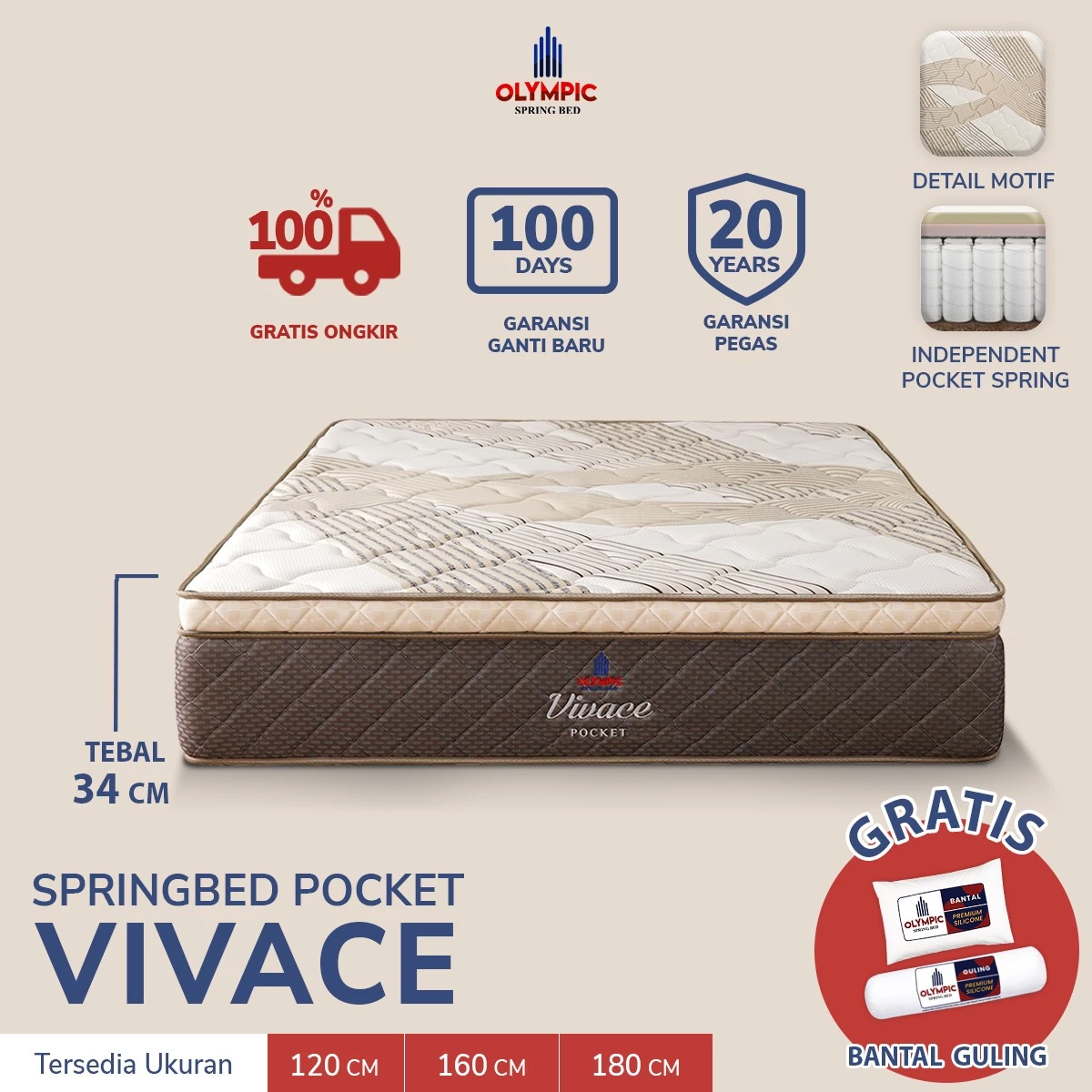 Vivace - Matras Springbed Pocket