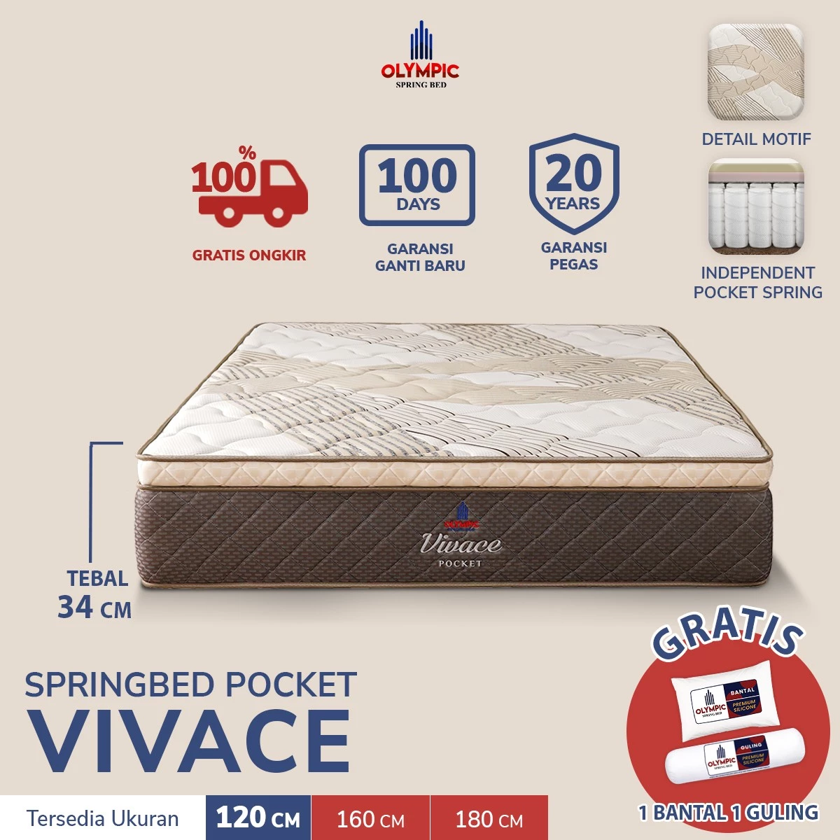 Vivace - Matras Springbed Pocket