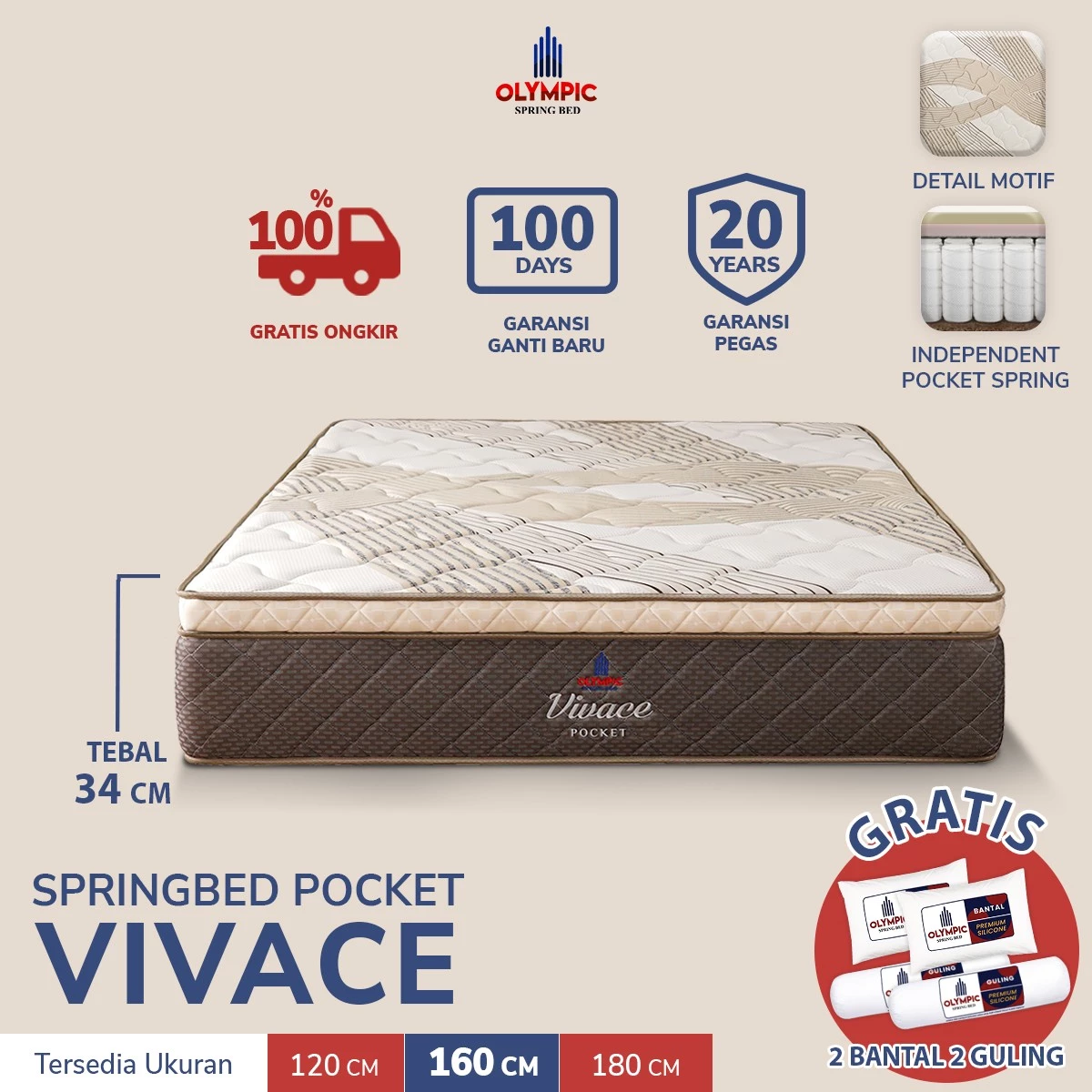 Vivace - Matras Springbed Pocket