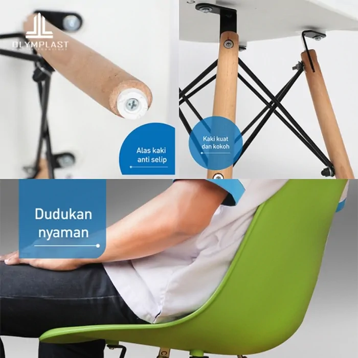 Kursi Milenial Olymplast Scandinavian Style 1pc gallery 1