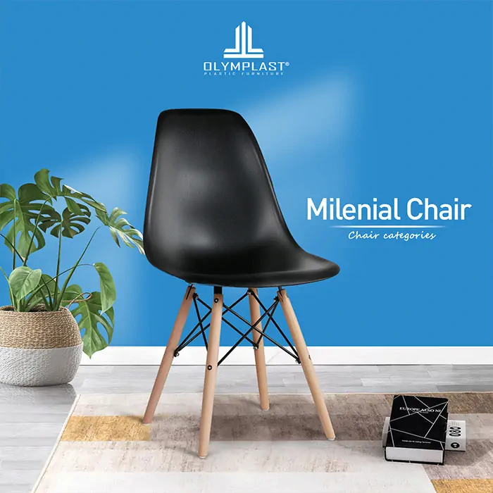 Kursi Milenial Olymplast Scandinavian Style 1pc gallery 2