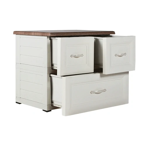 ODC 02-C - Laci Penyimpanan Plastik Klasik 2 Susun - Drawer Cabinet Serbaguna