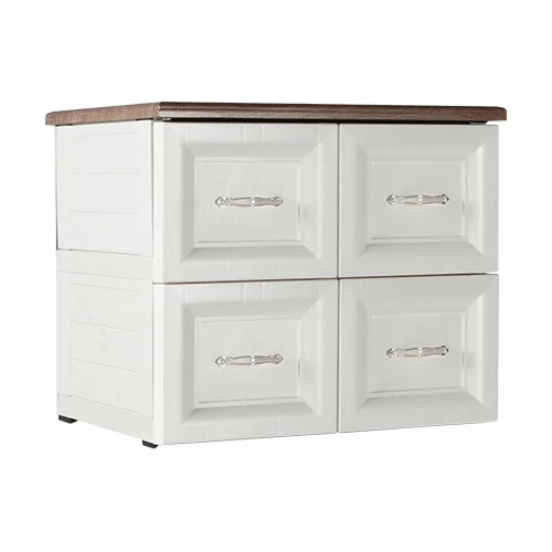 ODC 02-C - Laci Penyimpanan Plastik Klasik 2 Susun - Drawer Cabinet Serbaguna