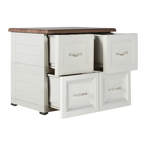 ODC 02-C - Laci Penyimpanan Plastik Klasik 2 Susun - Drawer Cabinet Serbaguna