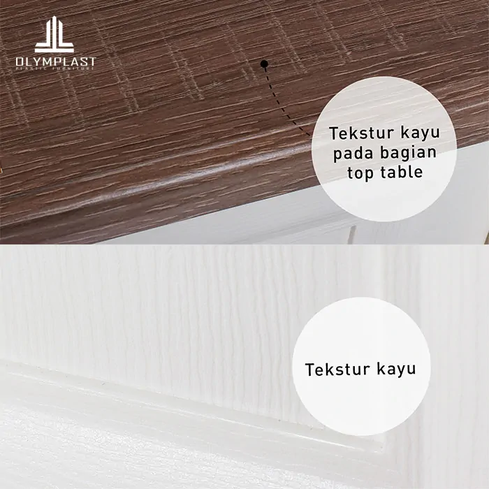 ODC 02-C - Laci Penyimpanan Plastik Klasik 2 Susun - Drawer Cabinet Serbaguna gallery 3