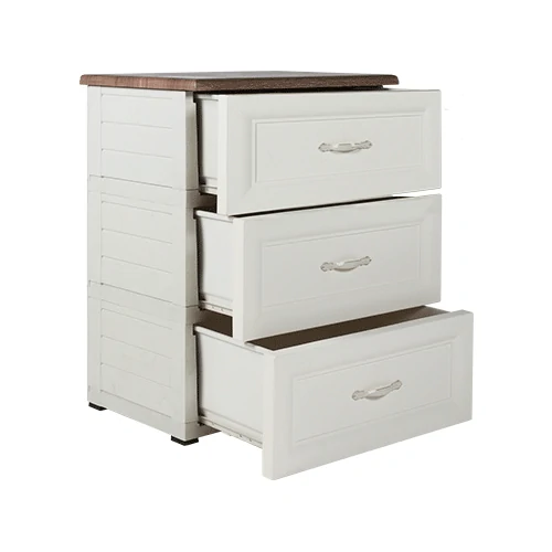ODC 03-C - Laci Penyimpanan Plastik Klasik 3 Susun - Drawer Cabinet Serbaguna
