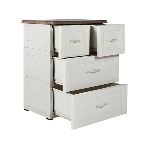 ODC 03-C - Laci Penyimpanan Plastik Klasik 3 Susun - Drawer Cabinet Serbaguna