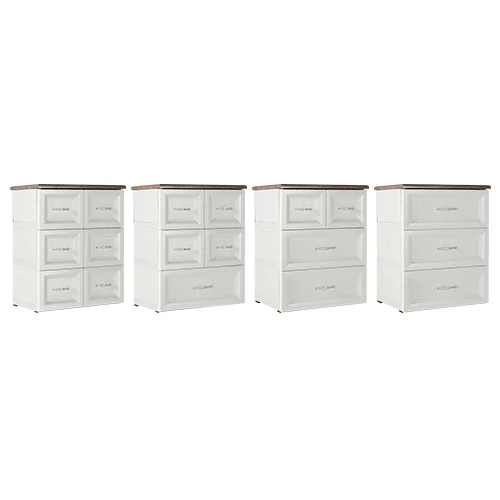 ODC 03-C - Laci Penyimpanan Plastik Klasik 3 Susun - Drawer Cabinet Serbaguna