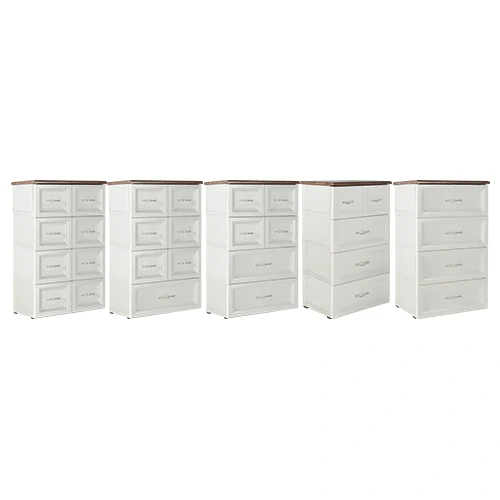 ODC 04-C - Laci Penyimpanan Plastik Klasik 4 Susun - Drawer Cabinet Serbaguna