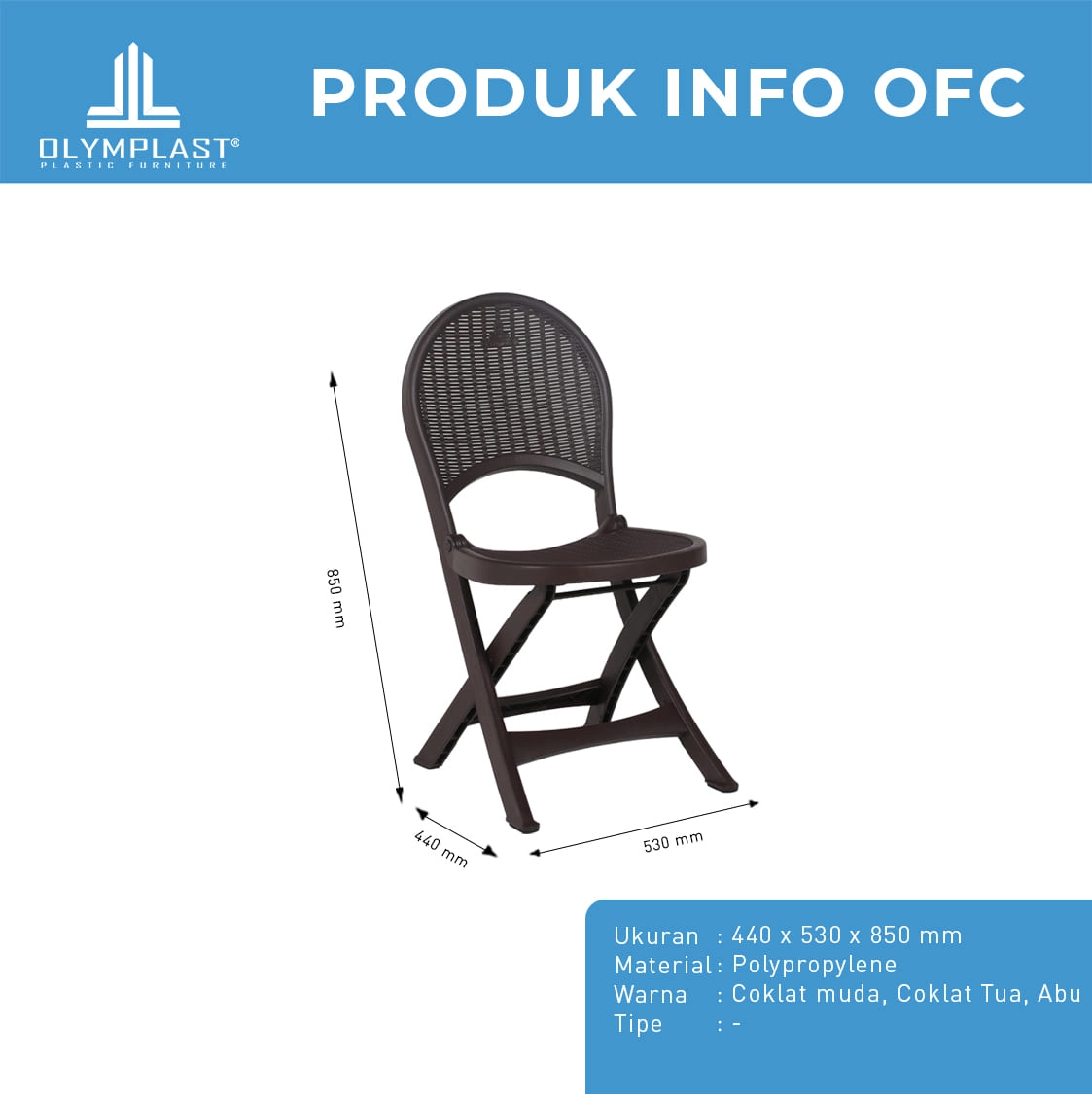 Jual Olymplast Flexible Chair - OFC | MORE Furniture