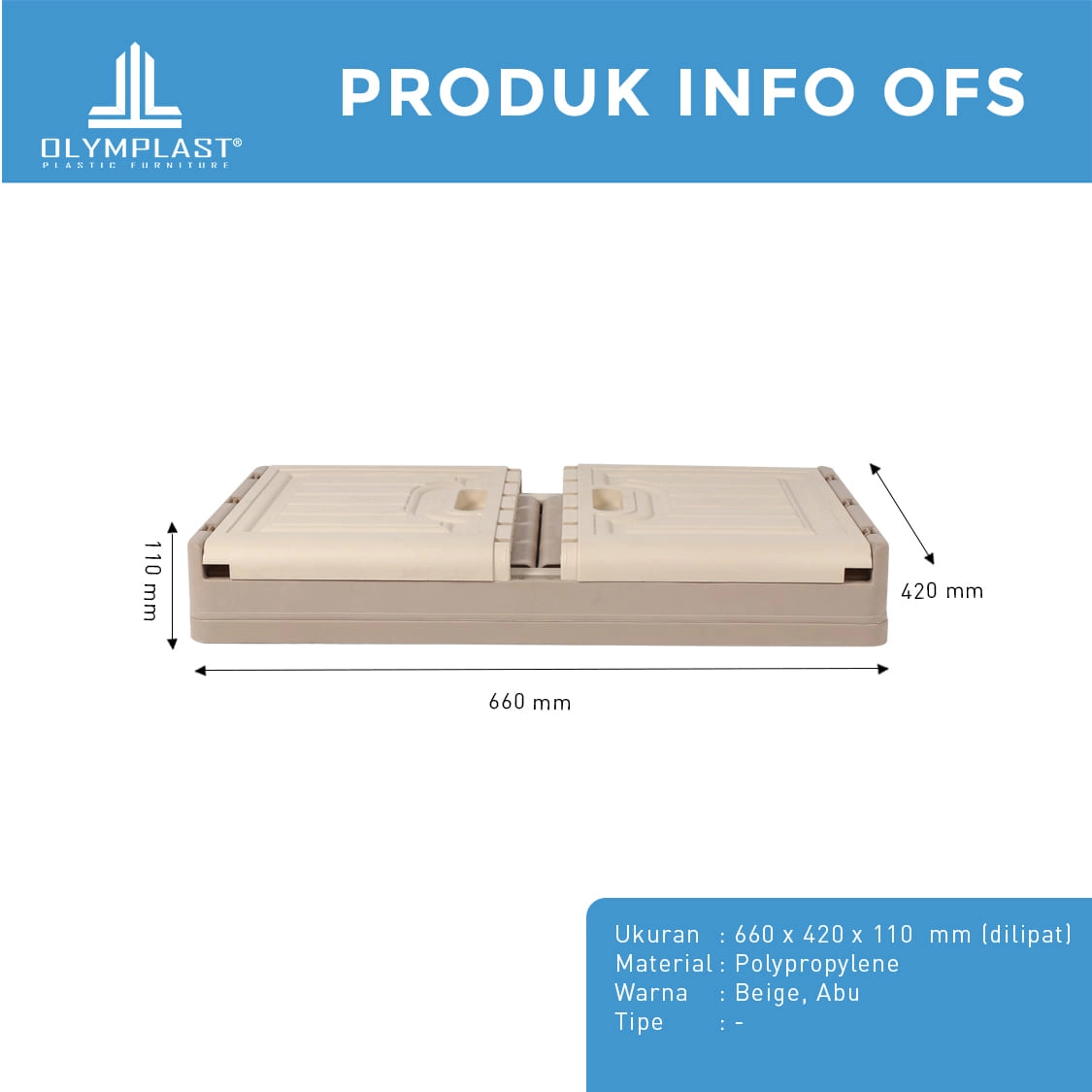 OFS - Kotak Penyimpanan Plastik Lipat Folding Storage gallery 1