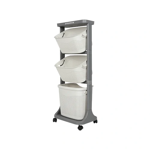 OFT 03 - Trolley Plastik Penyimpanan Serbaguna - Flexible Trolley 3 Susun