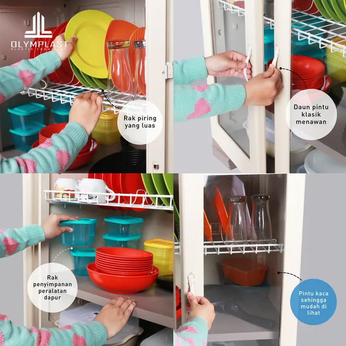 OKL - Lemari Rak Penyimpanan Dapur Kitchen Locker gallery 1