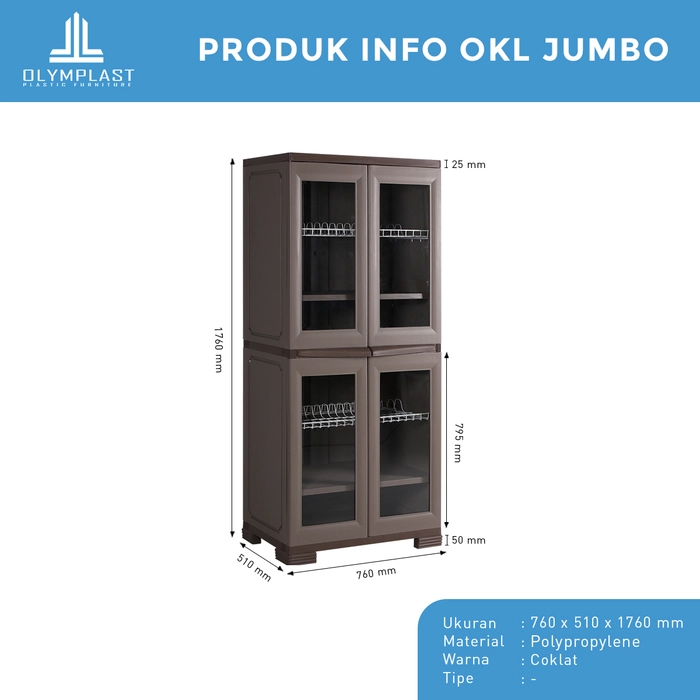 OKL Jumbo - Lemari Dapur Besar Kitchen Locker gallery 1
