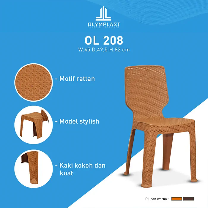 Kursi Plastik Olymplast (OL 208) gallery 1