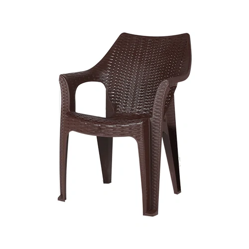 Kursi Plastik Olymplast dengan Tanganan Motif Rotan (OL 508)