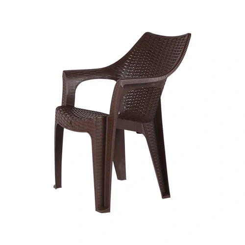 Kursi Plastik Olymplast dengan Tanganan Motif Rotan (OL 508)