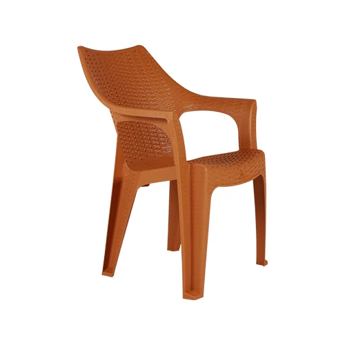 Kursi Plastik Olymplast dengan Tanganan Motif Rotan (OL 508)