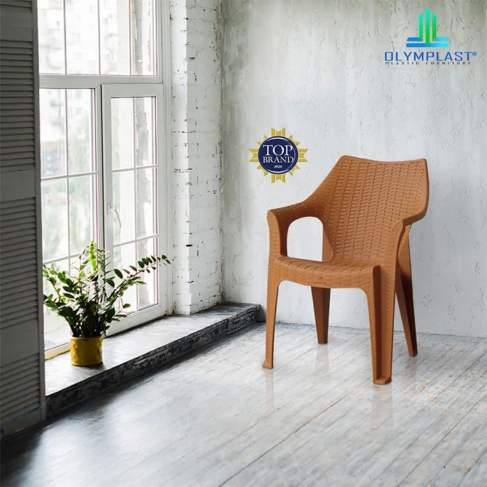 Kursi Plastik Olymplast dengan Tanganan Motif Rotan (OL 508) gallery 7