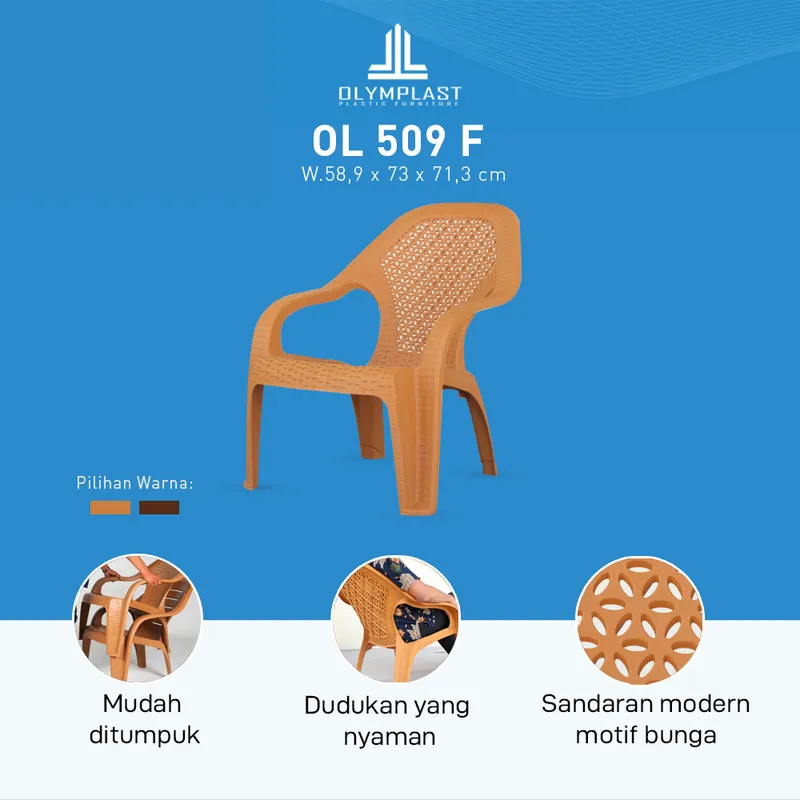 Kursi Plastik Olymplast - OL 509 gallery 1