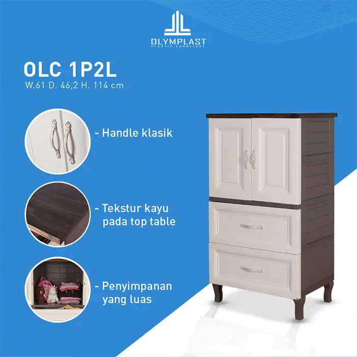 OLC - Lemari Loker Plastik Penyimpanan Serbaguna Locker Cabinet gallery 1