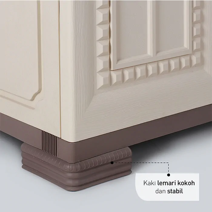 Lemari Pakaian Plastik Olymplast - OMC ST1 Graha - Module Cabinet 2 Pintu gallery 3
