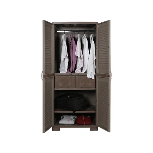 Lemari Pakaian Plastik Olymplast - OMC ST1 Jalusi - Module Cabinet 2 Pintu