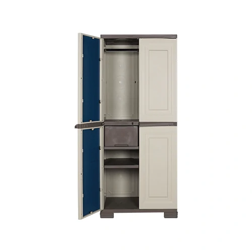 Lemari Pakaian Plastik Olymplast - OMC ST2 - Module Cabinet Minimalis 2 Pintu 1 Kaca