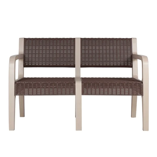 OSC-R 2 Seater - Kursi Sofa Plastik Rotan Modern - Rattan Chair