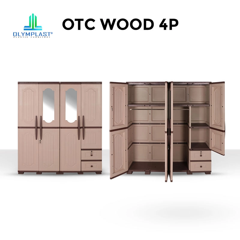 OTC W 4P - Lemari Pakaian Plastik Trasnform Cabinet 4 Pintu