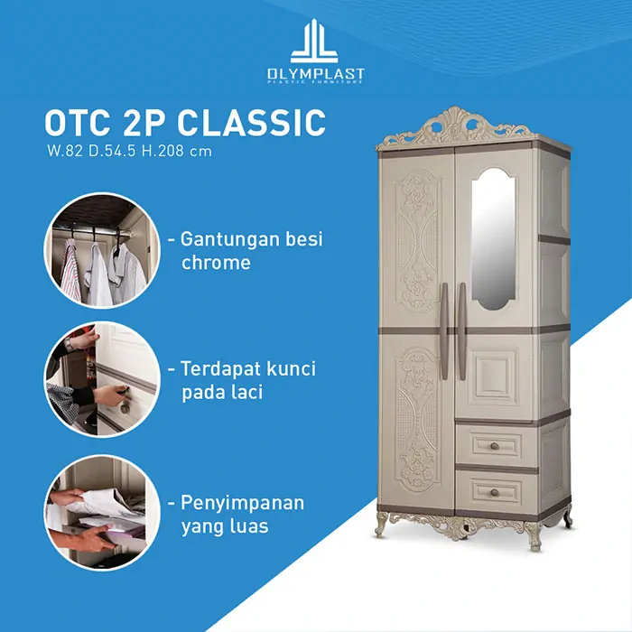 OTC C - Lemari Pakaian Plastik Transform Cabinet Klasik gallery 1