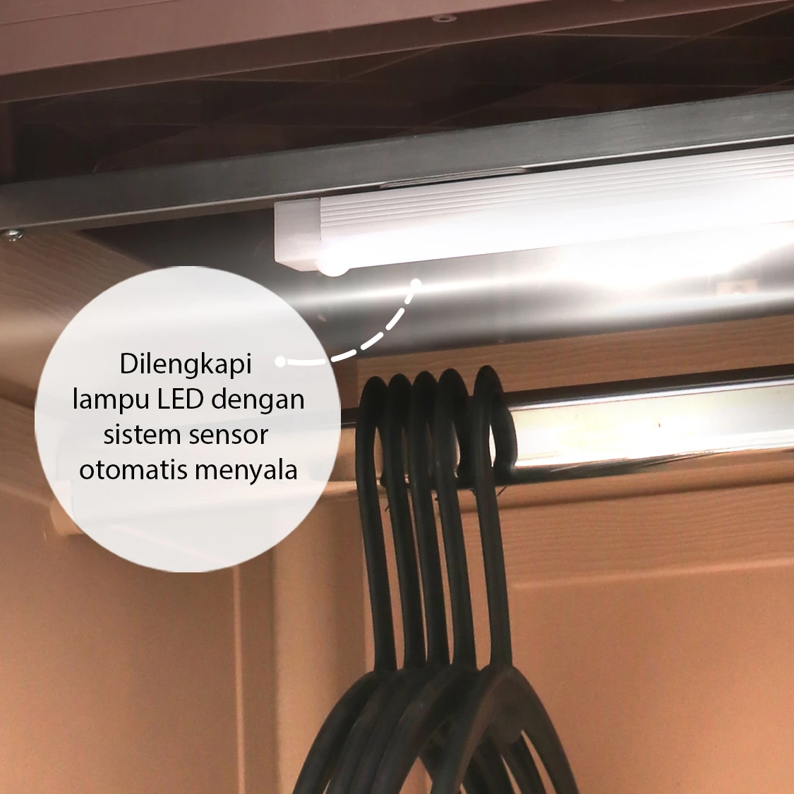 OTC Sliding Modern - Lemari Pakaian Plastik Pintu Sliding Transform Cabinet gallery 2