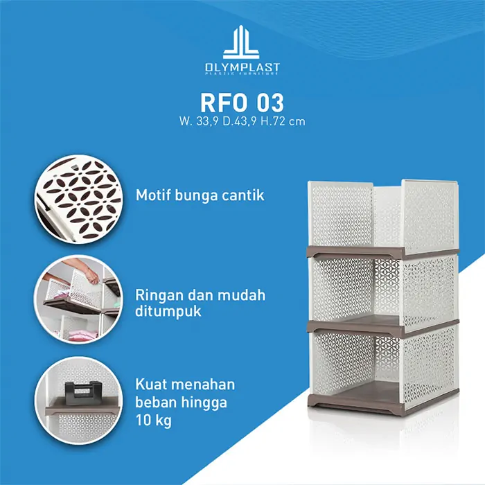 RFO - Rak Susun Plastik Penyimpanan Fleksibel gallery 1