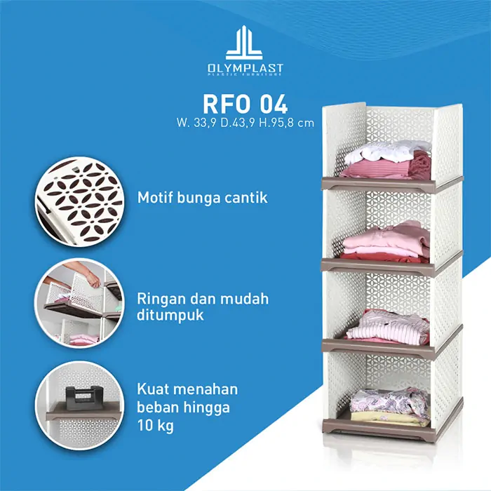 RFO - Rak Susun Plastik Penyimpanan Fleksibel gallery 2