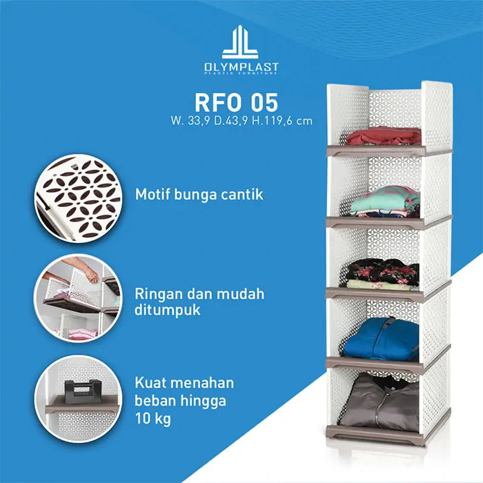 RFO - Rak Susun Plastik Penyimpanan Fleksibel gallery 3