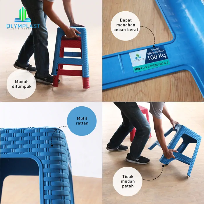 Bangku Olymplast (Kursi Bakso) - SQUARE CHAIR gallery 2