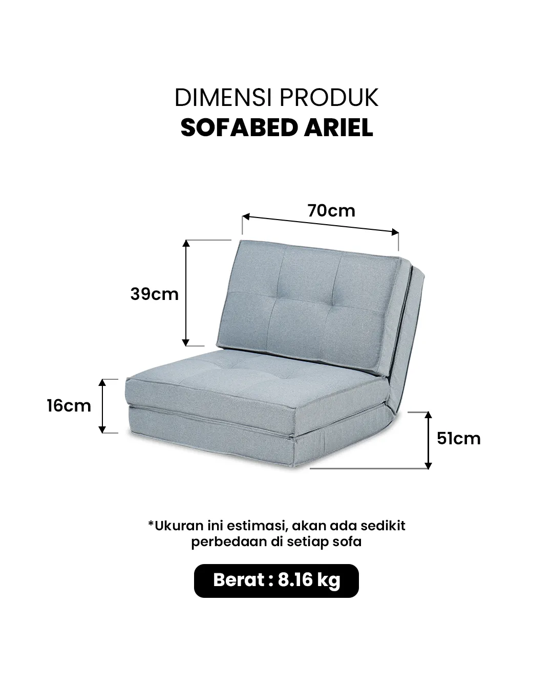 Procella Sofabed Sofa Lipat Ariel gallery 1