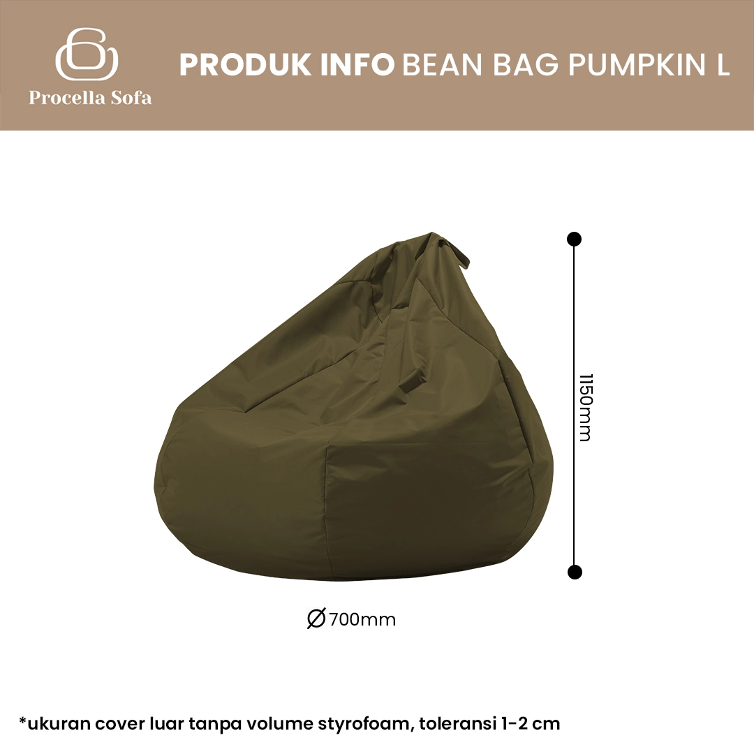Bean Bag Moana Pumpkin L gallery 1